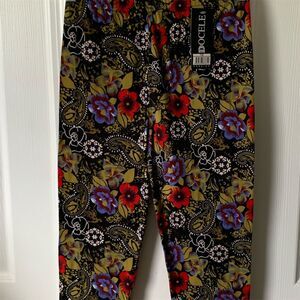 DOCELE Women's Vintage Floral Pajama Pants Multicolor Size One Size‎